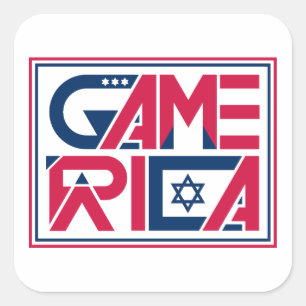 Adesivo Quadrado Jogo Exército da América