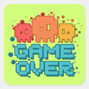 Adesivo Quadrado Jogo sobre
