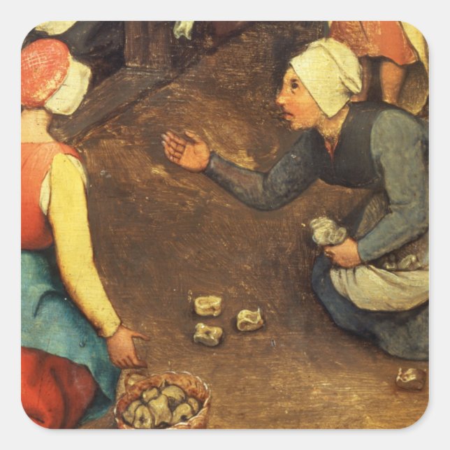 Adesivo Quadrado Jogos Infantis : detalhe de um jogo (Frente)