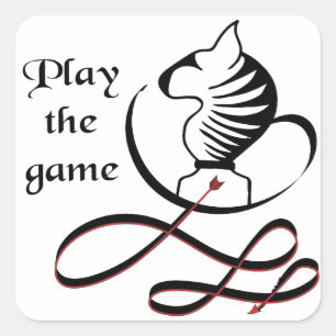 Adesivo Quadrado Jogue a Torrada do JOGO