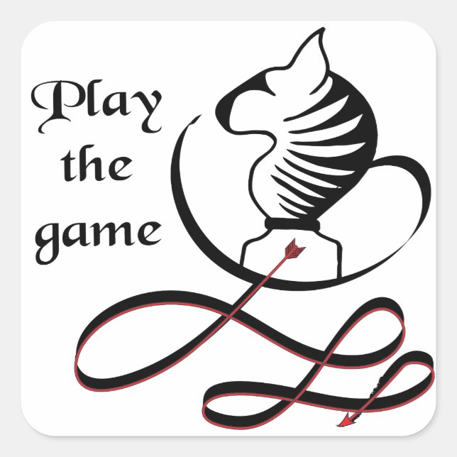 Adesivo Quadrado Jogue a Torrada GAME (Frente)