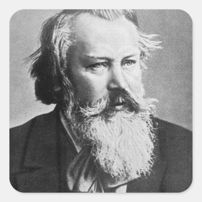 Adesivo Quadrado Johannes Brahms, 1879 (Frente)