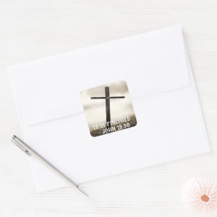 Adesivo Quadrado JOHN 19:30 Sticker