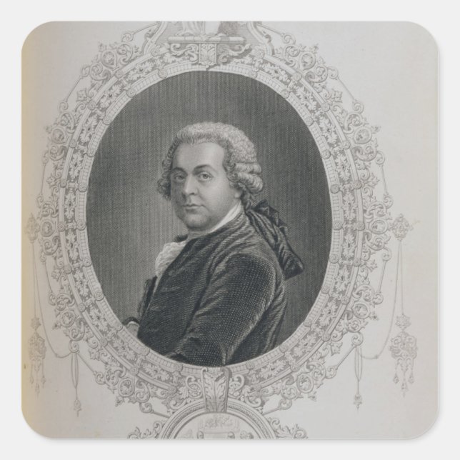 Adesivo Quadrado John Adams (Frente)