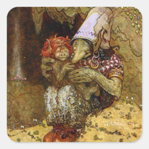 Adesivo Quadrado John Bauer - Trolls