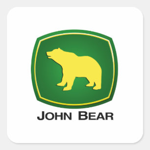 Adesivo Quadrado John Bear