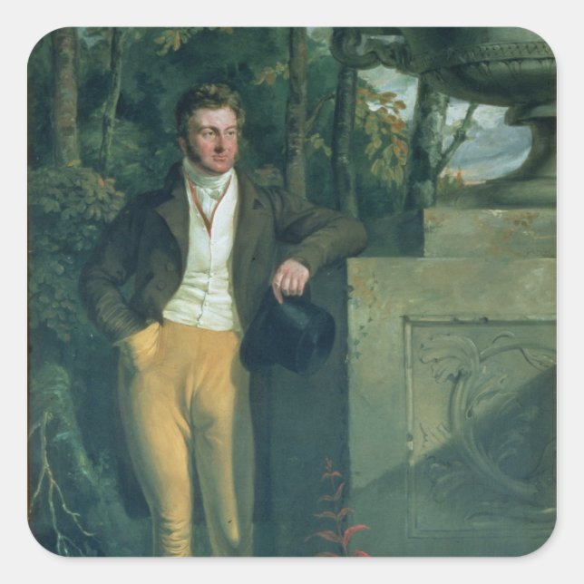 Adesivo Quadrado John Charles, 3rd Earl Spencer (Frente)