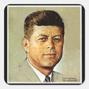 Adesivo Quadrado John F. Kennedy IN MEMORIAM
