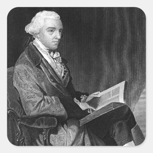 Adesivo Quadrado John Hancock (Frente)