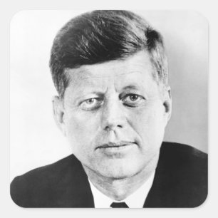 Adesivo Quadrado John Jack Kennedy Casa Branca Presidencial dos EUA