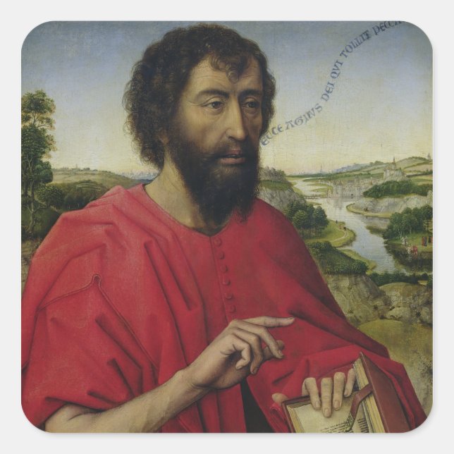 Adesivo Quadrado John, o Batista 2 (Frente)