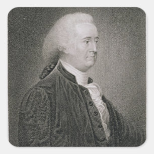 Adesivo Quadrado John Rutledge (1739-1800), gravado por G.F.
