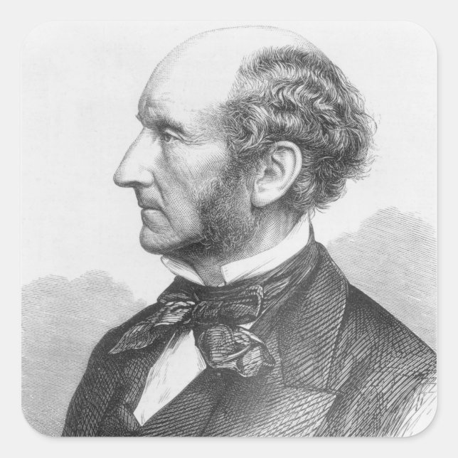Adesivo Quadrado John Stuart Mill (Frente)