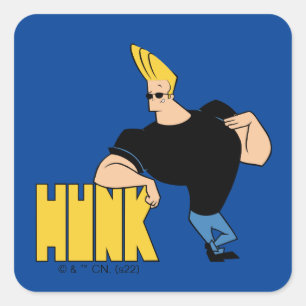 Adesivo Quadrado Johnny Bravo - Hunk