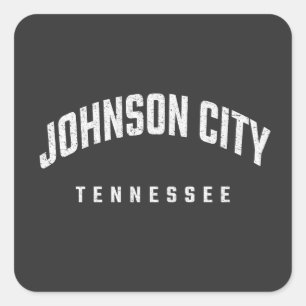 Adesivo Quadrado Johnson City Tennessee TN