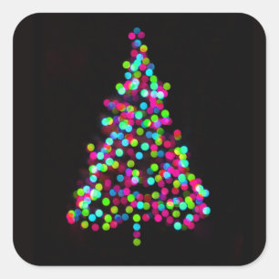Adesivo Quadrado Joias da Árvore de Natal
