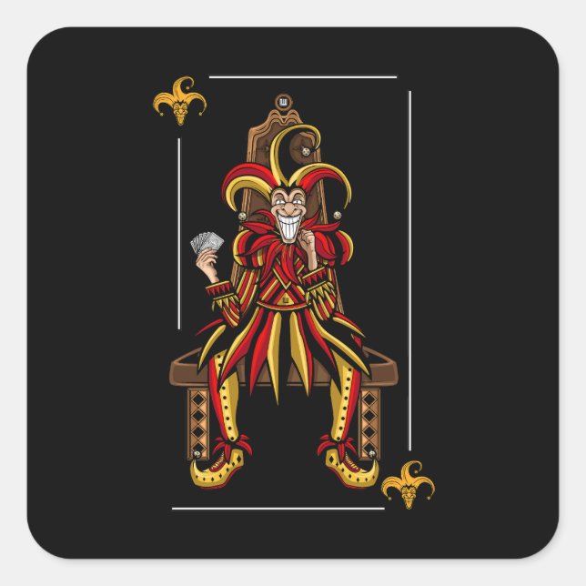 Adesivo Quadrado Jokers Wild (Frente)