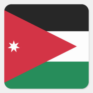 Adesivo Quadrado Jordan Flag