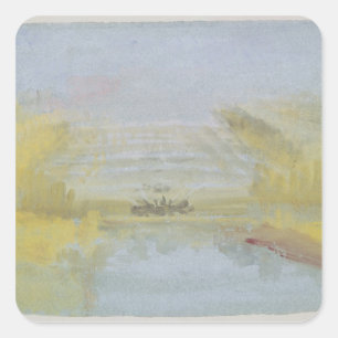 Adesivo Quadrado Joseph Mallord William Turner   as fontes em V