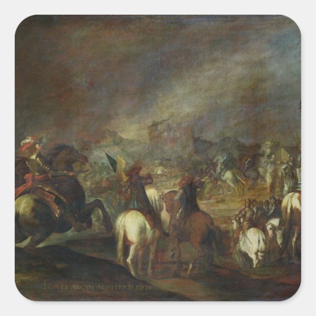 Adesivo Quadrado Joshua nas paredes de Jericho (Frente)