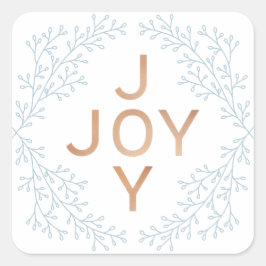 Adesivo Quadrado Joy | Feriado Foliar Moderno E Elegante