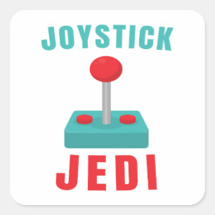 Adesivo Quadrado Joystick Jedi Divertido Gamer Retro Pai