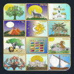 Adesivo Quadrado Judaica 12 Tribos de Arte de Israel<br><div class="desc">Você está vendo a coleção de Design Lee Hiller. Roupa,  Ofertas e Coleções Lee Hiller Fotografia ou Coleção de Arte Digital. Você pode ver sua fotografia da Nature em http://HikeOurPlanet.com/ e seguir seu blog de caminhada no Hot Primavera National Park.</div>