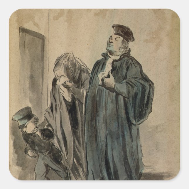 Adesivo Quadrado Juíza, Mulher e Criança (Frente)