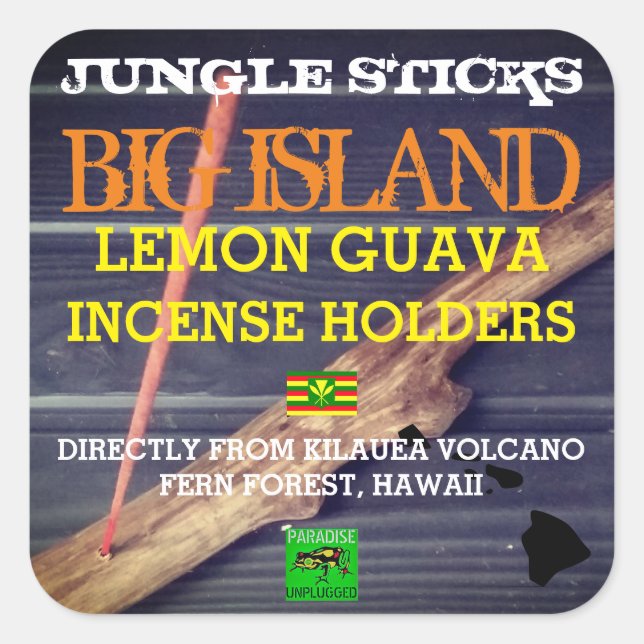 ADESIVO QUADRADO JUNGLE STICKS LEMON GUAVA TITULARES DE INCENTIVOS (Frente)