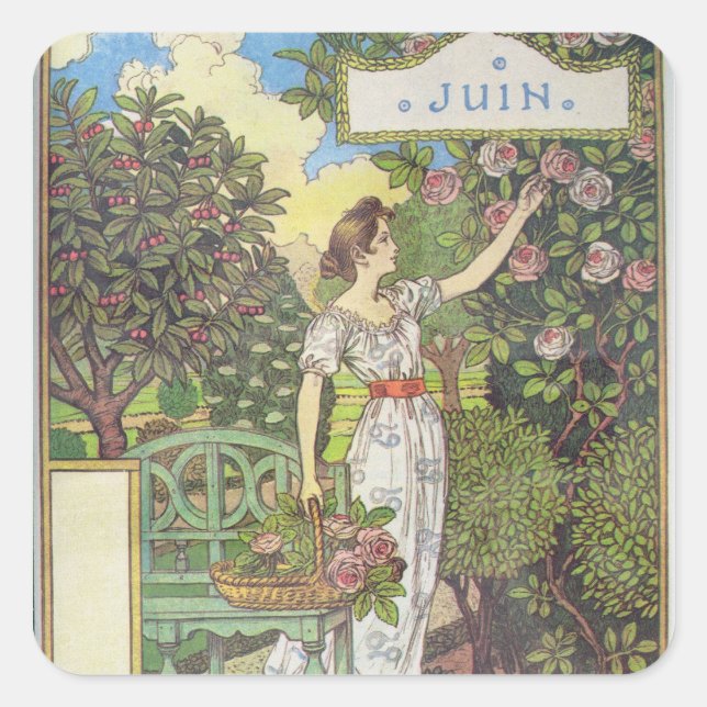 Adesivo Quadrado Junho (Frente)