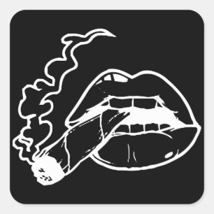 Adesivo Quadrado Juntar Lábios, Colar Lábios Semeados