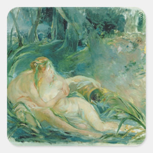 Adesivo Quadrado Jupiter e Callisto, após uma pintura por Boucher