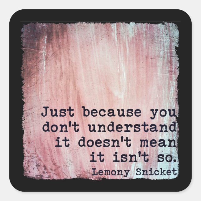 ADESIVO QUADRADO JUST BECAUSE STICKER (Frente)