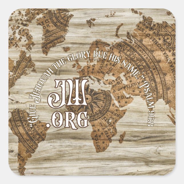 Adesivo Quadrado JW 2025 Year Text Vinyl Sticker (Frente)