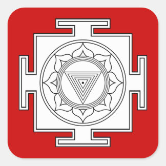 Adesivo Quadrado Kali Yantra Stickers