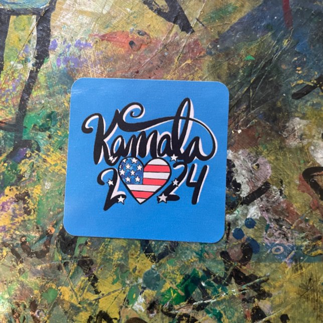 Adesivo Quadrado Kamala 2024 (Criador carregado)