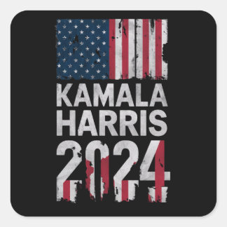 ADESIVO QUADRADO KAMALA HARRIS 2024
