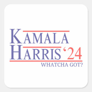 Adesivo Quadrado Kamala Harris 2024 O Que Conseguiu Senhora Preside