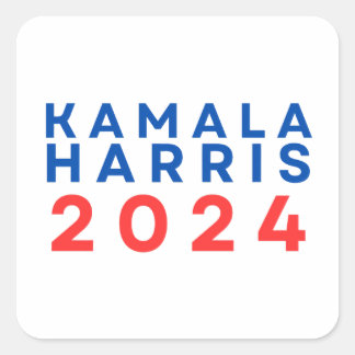 Adesivo Quadrado Kamala Harris 2024 Presidente do Parlamento Europe