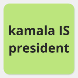 Adesivo Quadrado Kamala Harris é Presidente das Eleições 2024