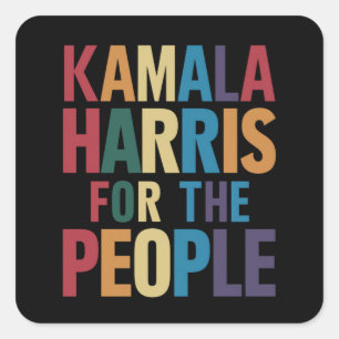 Adesivo Quadrado Kamala Harris Para O Presidente LGBT Orgulho gay R