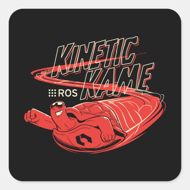 Adesivo Quadrado Kame Cinético do ROS (Frente)