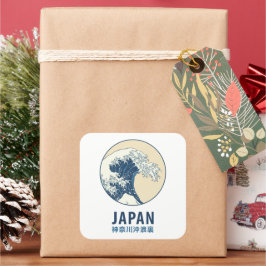 Adesivo Quadrado Kanagawa, Japão