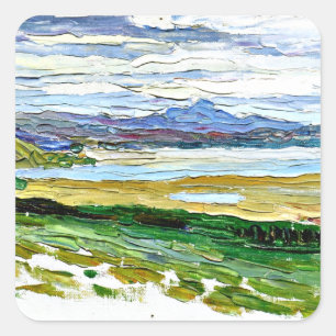 Adesivo Quadrado Kandinsky - Tunis, a Baía