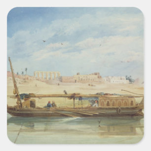 Adesivo Quadrado Kanga no Nilo em Luxor