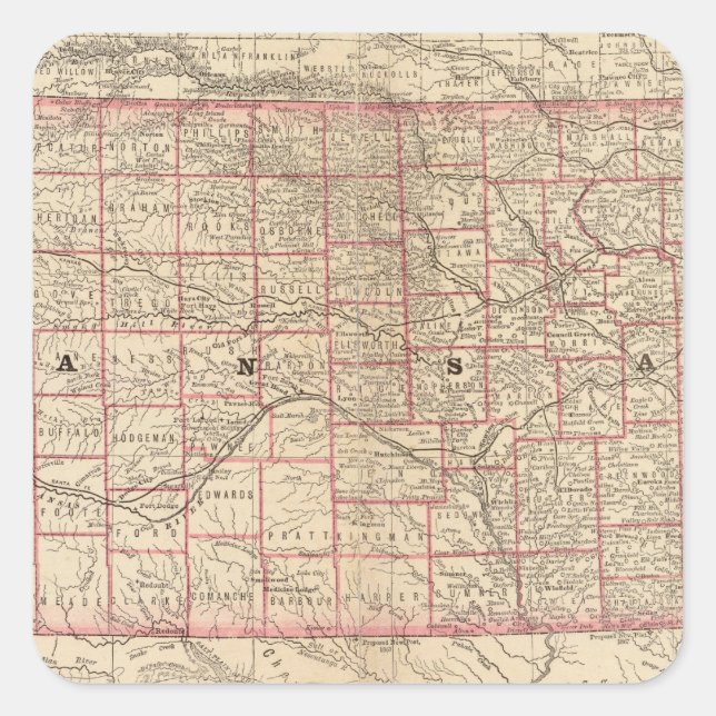 Adesivo Quadrado Kansas 3 (Frente)