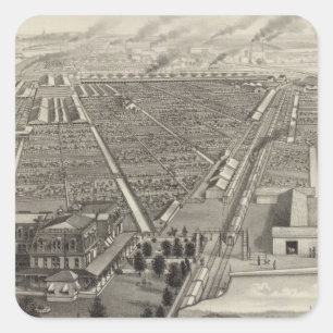 Adesivo Quadrado Kansas City Stock Yards, Kansas City, Kansas