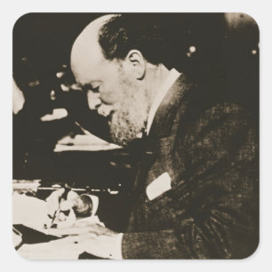 Adesivo Quadrado Karl Faberge (1846-1920) no trabalho, século XX (