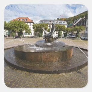 Adesivo Quadrado Karlsplatz (Praça de Karl), Heidelberg Velha
