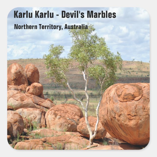 Adesivo Quadrado Karlu Karlu "Mármores do Diabo" (Frente)